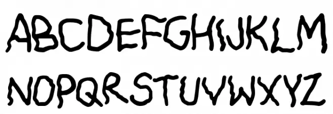 Shiver Schriftart Groß