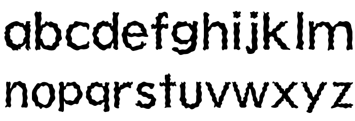 Shiver Font LOWERCASE