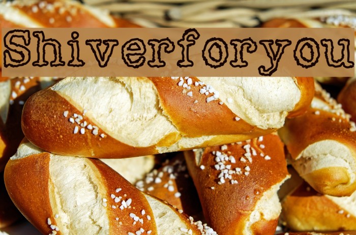 Shiverforyou Font examples