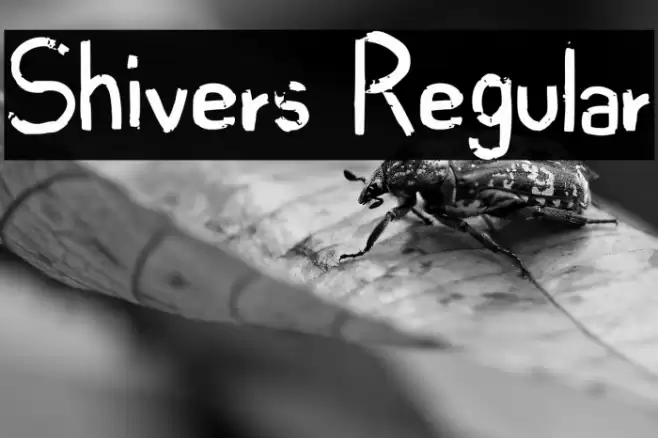 Shivers Regular Font examples