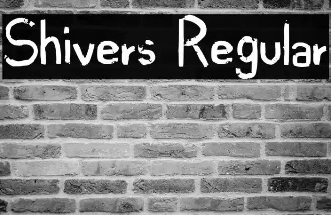 Shivers Regular Font examples