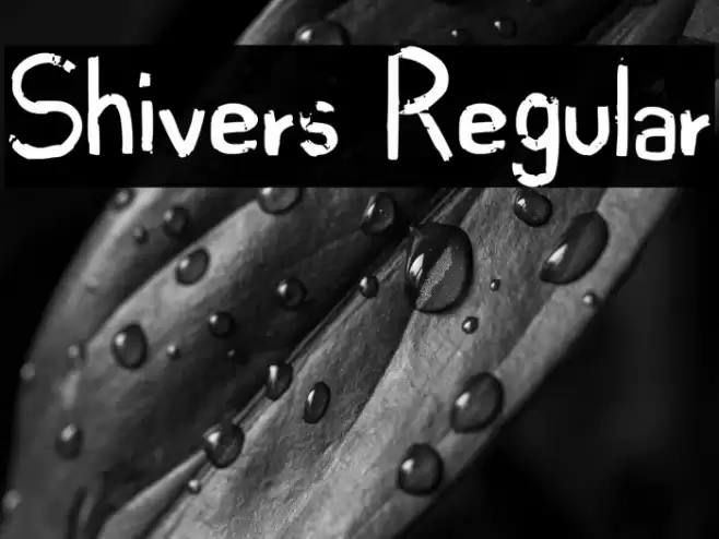 Shivers Regular Font examples