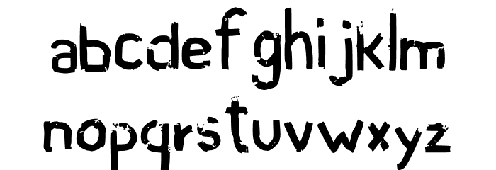 Shivers Regular Font LOWERCASE