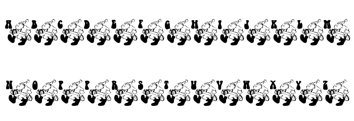 Shleppin' Santa Font LOWERCASE