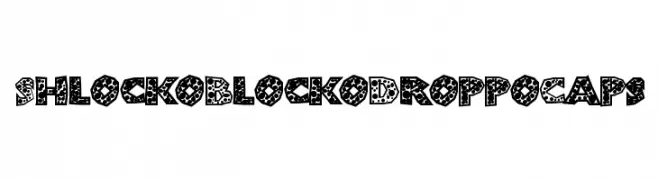 ShlockoBlockoDroppoCaps  Скачать бесплатные шрифты