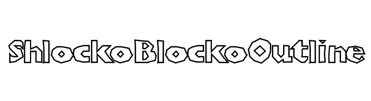 ShlockoBlockoOutline  font caratteri gratis