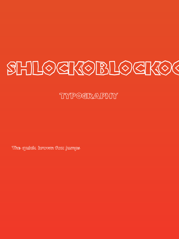 ShlockoBlockoOutline Poster