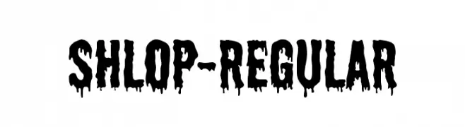 Shlop-Regular  Fuentes Gratis Descargar