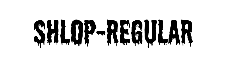 Shlop-Regular  Free Fonts Download