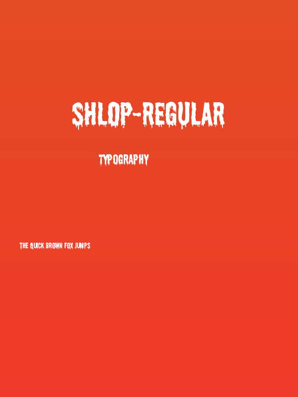 Shlop-Regular Poster
