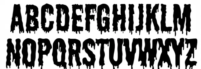 Shlop-Regular Font UPPERCASE