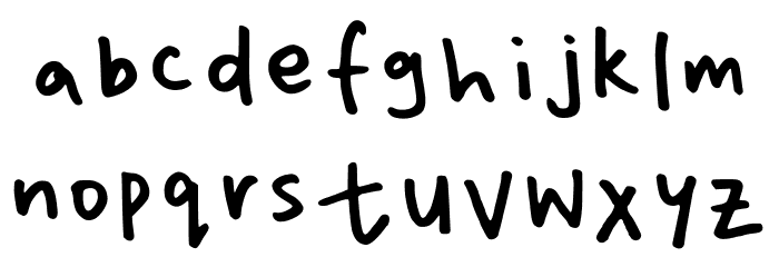 Shmelabela Regular Font Litere mici