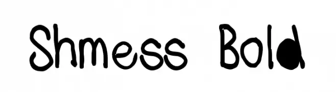 Shmess Bold  Descarca Fonturi Gratis