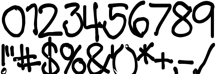 Shmess Bold Font OTHER CHARS