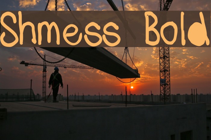 Shmess Bold Font examples