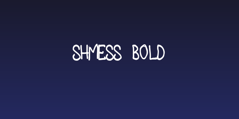 Shmess Bold Social Header