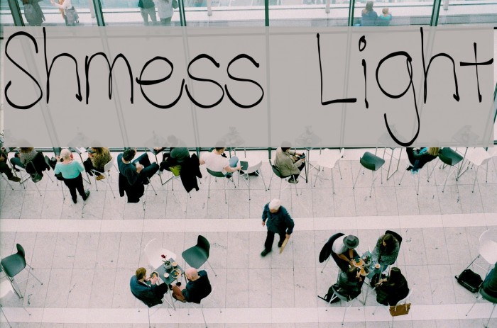 Shmess Light Font examples