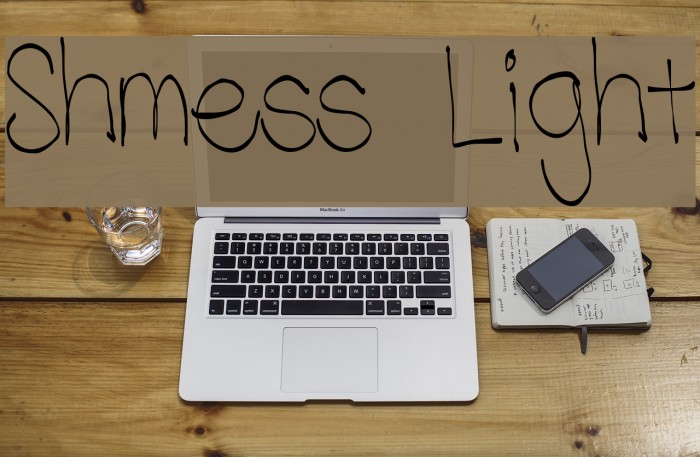 Shmess Light Font examples