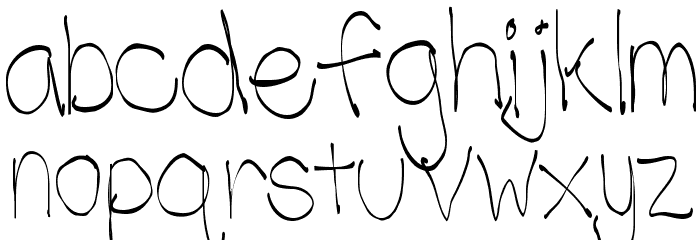 Shmess Light Font LOWERCASE
