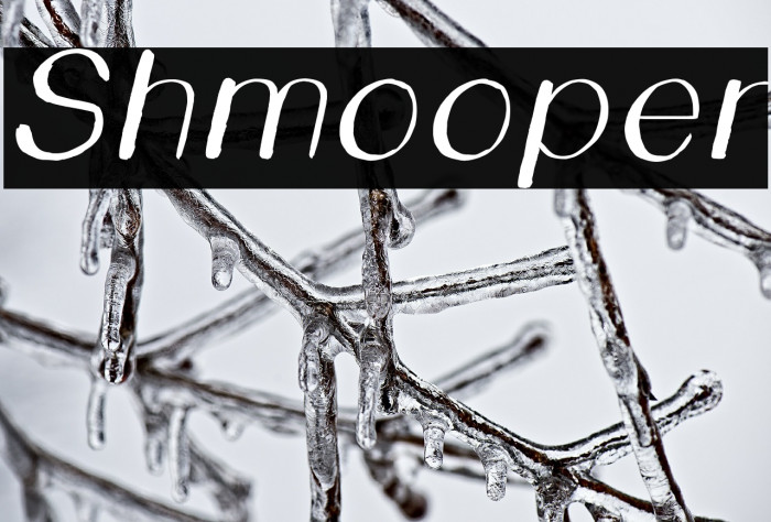 Shmooper Font examples