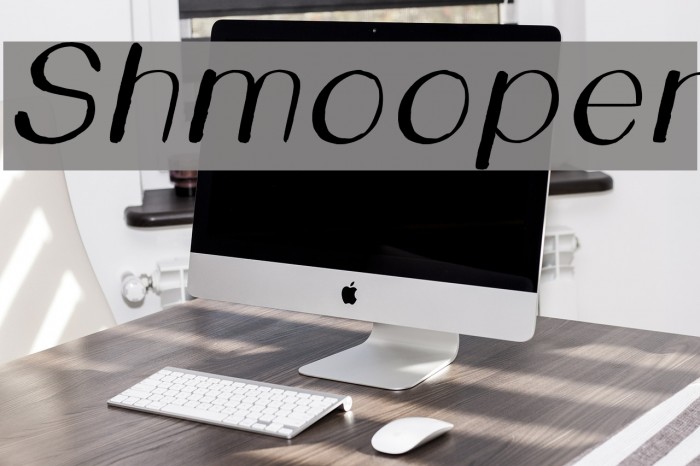 Shmooper Font examples