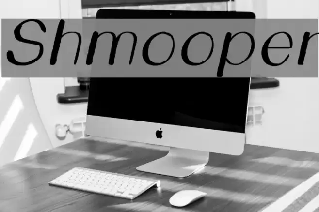 Shmooper Font examples
