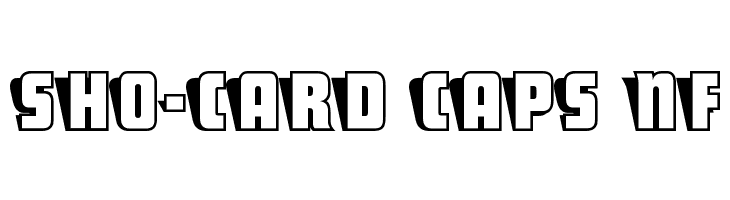 Sho-Card Caps NF  Frei Schriftart Herunterladen