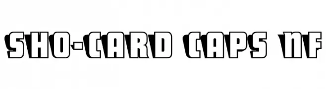 Sho-Card Caps NF  नि: शुल्क फ़ॉन्ट्स डाउनलोड