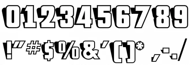 Sho-Card Caps NF Font OTHER CHARS