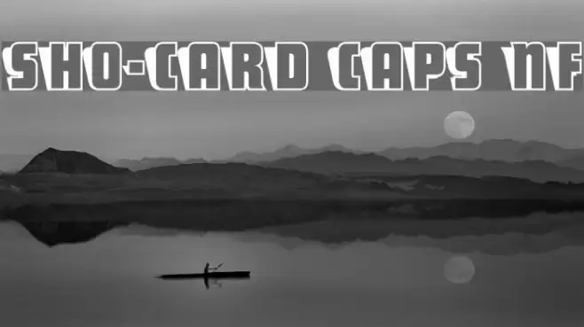 Sho-Card Caps NF Font examples