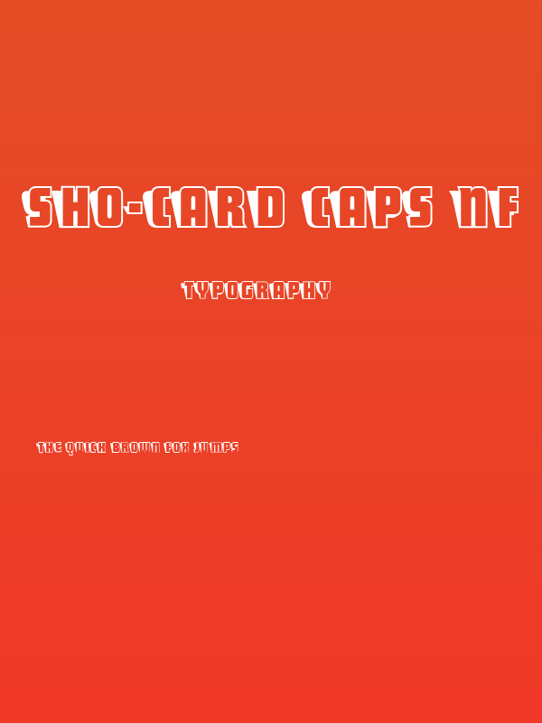 Sho-Card Caps NF Poster