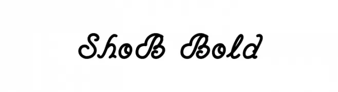 ShoB Bold  Frei Schriftart Herunterladen