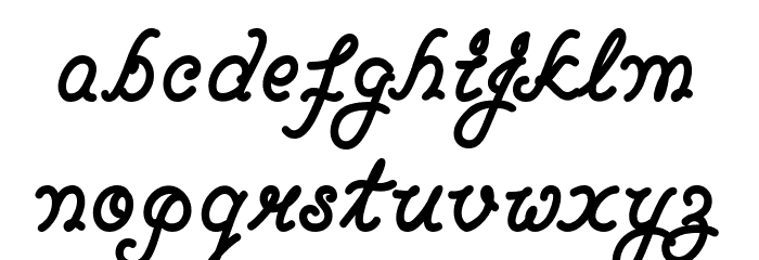 ShoB Bold Font LOWERCASE