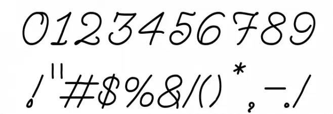 ShoB Regular Font OTHER CHARS