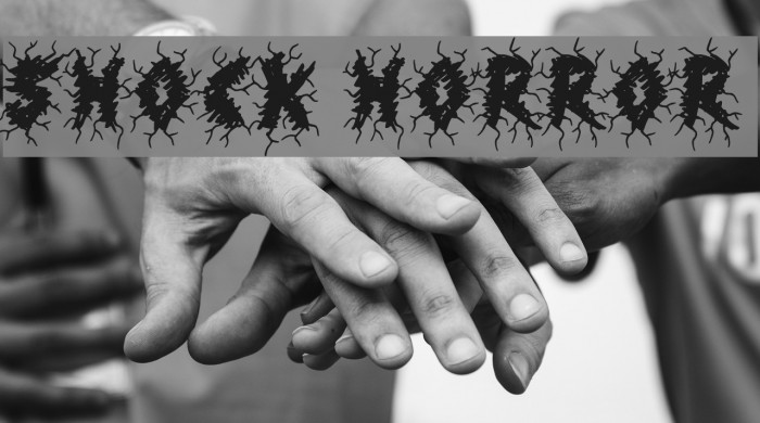 Shock Horror Font examples