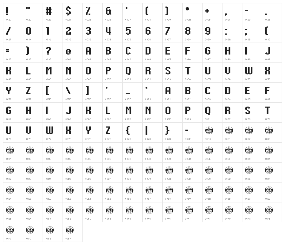 Shock Mint Fund Character Map