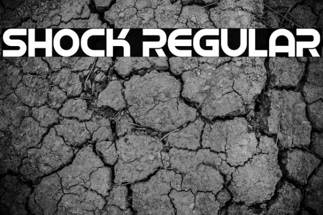 Shock Regular Font examples