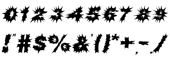Shock Rock Font OTHER CHARS