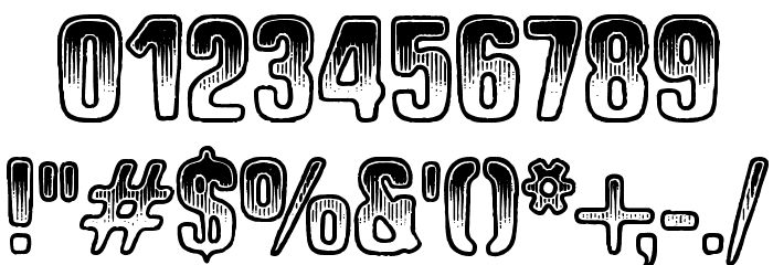 Shock Shimmy Font OTHER CHARS