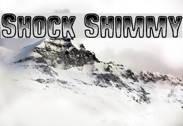 Shock Shimmy Font examples