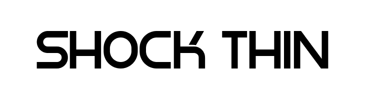 Shock Thin  Frei Schriftart Herunterladen
