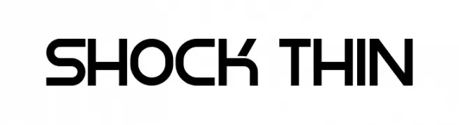 Shock Thin  les polices de caractères gratuit tlcharger