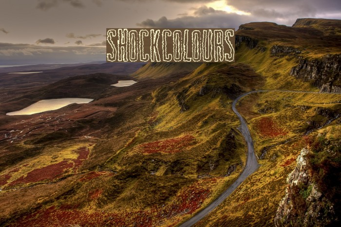 ShockColours Font examples