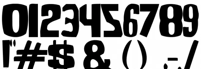 ShockCorridor-Regular Font OTHER CHARS