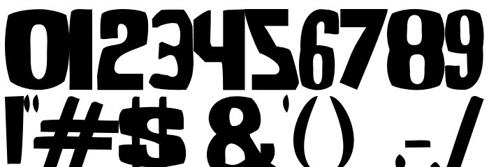 ShockCorridor-Regular Font OTHER CHARS
