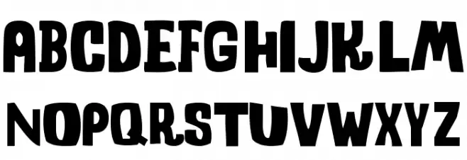 ShockCorridor-Regular Font Litere mari