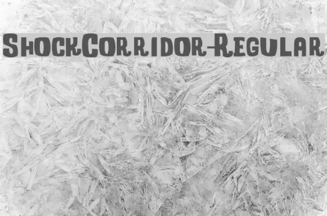 ShockCorridor-Regular Font examples
