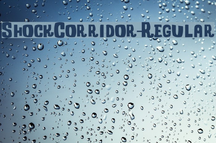 ShockCorridor-Regular Font examples