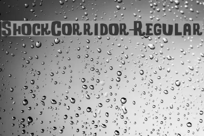 ShockCorridor-Regular Font examples