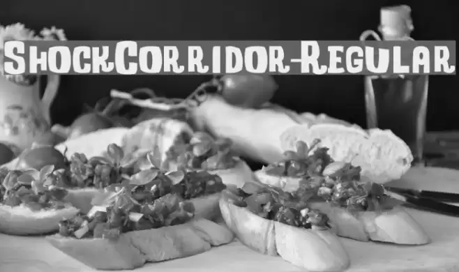 ShockCorridor-Regular Font examples